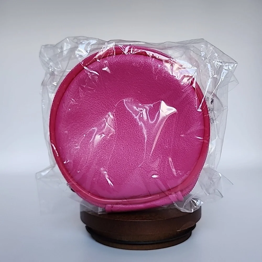 Small Pink Cosmetic Bag with Mirror